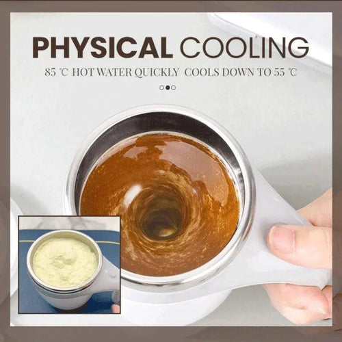  Magnetic Auto-Stir Coffee Cup for Effortless Mixing cashymart