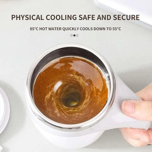  Magnetic Auto-Stir Coffee Cup for Effortless Mixing cashymart