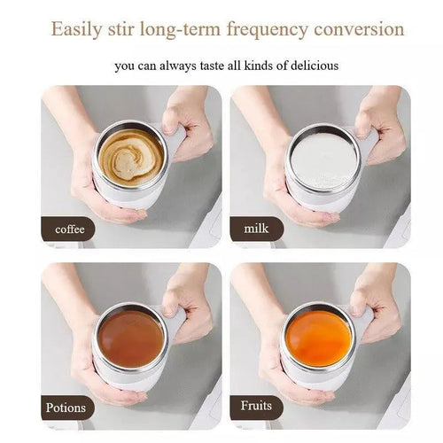 Magnetic Auto-Stir Coffee Cup for Effortless Mixing cashymart