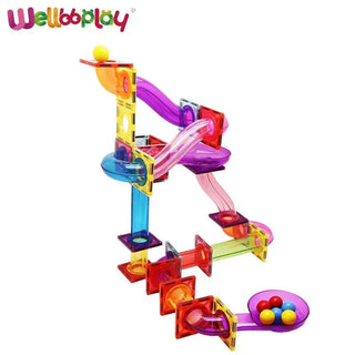  Magnetic Marble Run Building Blocks cashymart