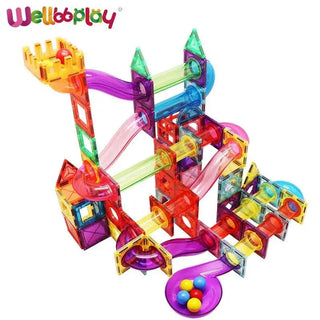  Magnetic Marble Run Building Blocks cashymart