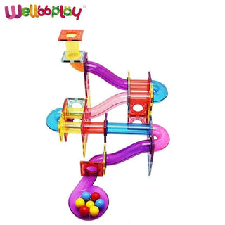  Magnetic Marble Run Building Blocks cashymart