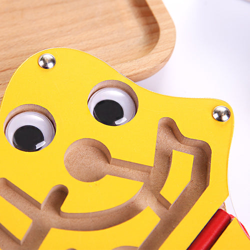  Magnetic Pen Ball Maze Animal Track Educational Wooden Toy cashymart