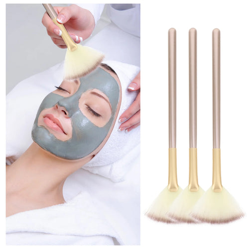  Makeup Brushes Kit 3Pcs Fan Highlight Blush cashymart