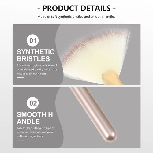  Makeup Brushes Kit 3Pcs Fan Highlight Blush cashymart