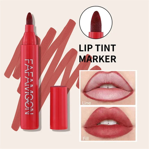  Makeup Lipstick Lips Dye Marker Pen Long-lasting Hydrating cashymart