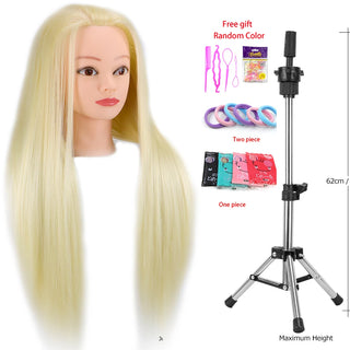  Mannequin Head With Synthetic Hair For Styling cashymart
