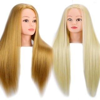  Mannequin Head With Synthetic Hair For Styling cashymart
