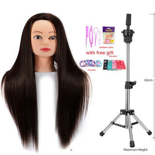  Mannequin Head With Synthetic Hair For Styling cashymart
