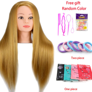  Mannequin Head With Synthetic Hair For Styling cashymart