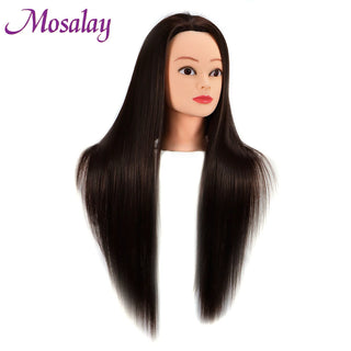  Mannequin Head With Synthetic Hair For Styling cashymart