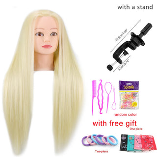  Mannequin Head With Synthetic Hair For Styling cashymart