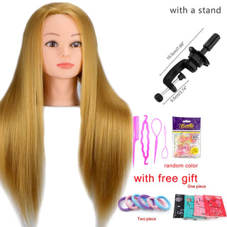  Mannequin Head With Synthetic Hair For Styling cashymart