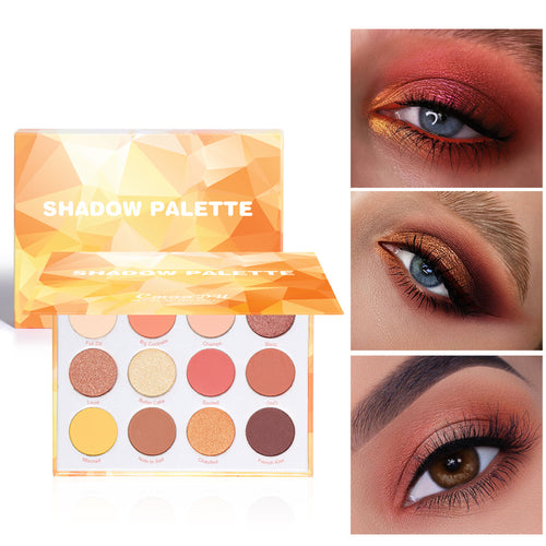  Matte And Metallic Glitter Eyeshadow Palette cashymart