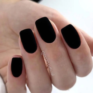  Matte Black Press On Fake Nails cashymart