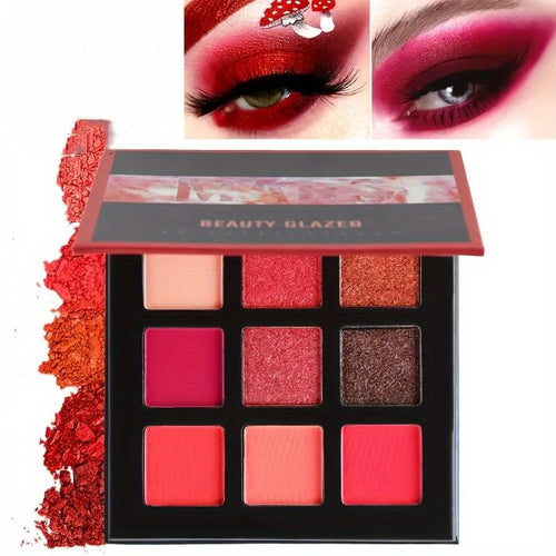  Matte Glitter Eyeshadow Palette 9 Colors cashymart