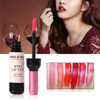  Matte Liquid Lipstick Red Wine Bottle Shaped Lip Gloss cashymart
