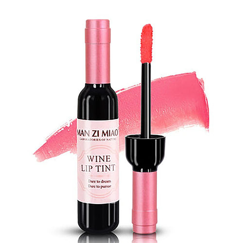  Matte Liquid Lipstick Red Wine Bottle Shaped Lip Gloss cashymart