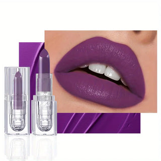  Matte Purple Lip Gloss High Pigment Makeup cashymart