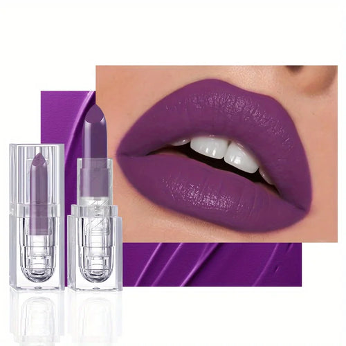  Matte Purple Lip Gloss High Pigment Makeup cashymart