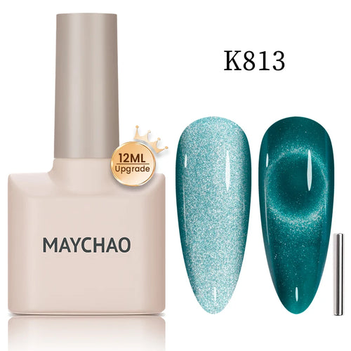  Maychao 12ml Cat Eye Gel Nail Polish Rainbow Effect cashymart
