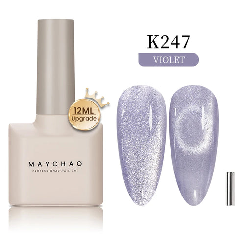  Maychao 12ml Cat Eye Gel Nail Polish Rainbow Effect cashymart
