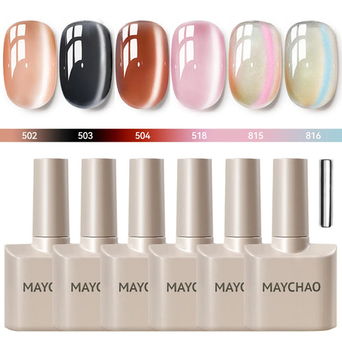  Maychao 12ml Cat Eye Gel Nail Polish Rainbow Effect cashymart