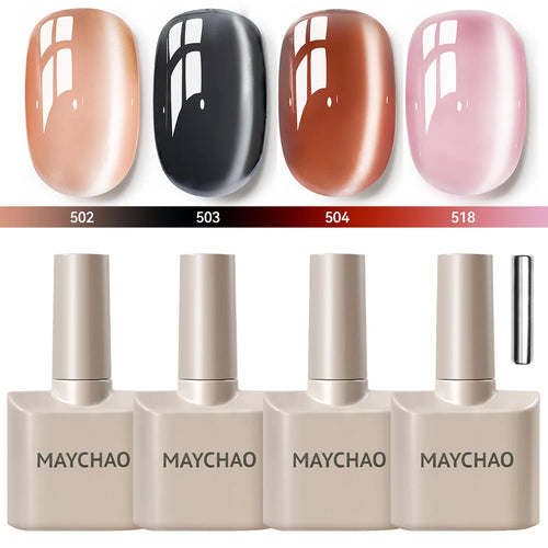  Maychao 12ml Cat Eye Gel Nail Polish Rainbow Effect cashymart