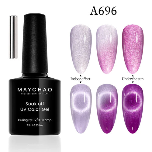  Maychao 12ml Cat Eye Gel Nail Polish Rainbow Effect cashymart