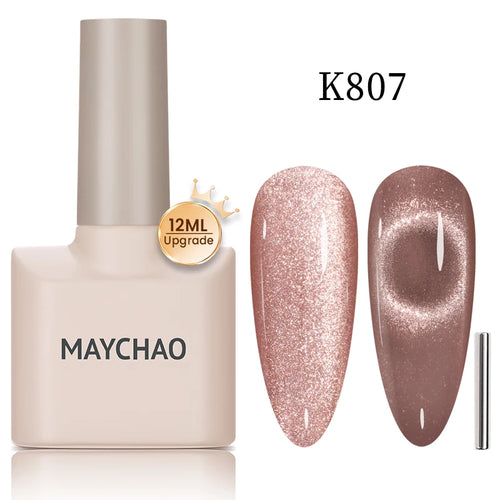  Maychao 12ml Cat Eye Gel Nail Polish Rainbow Effect cashymart