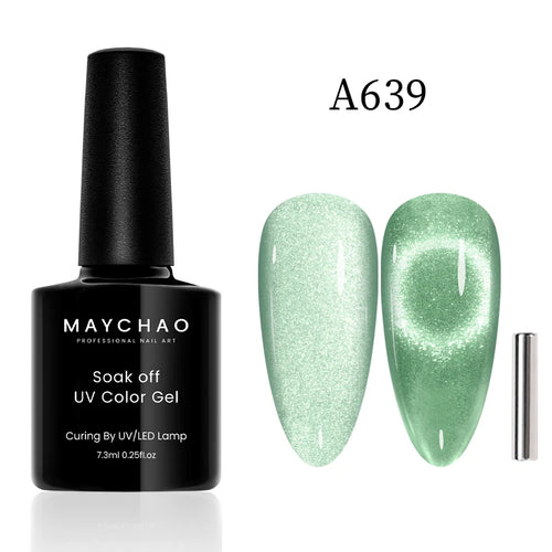  Maychao 12ml Cat Eye Gel Nail Polish Rainbow Effect cashymart
