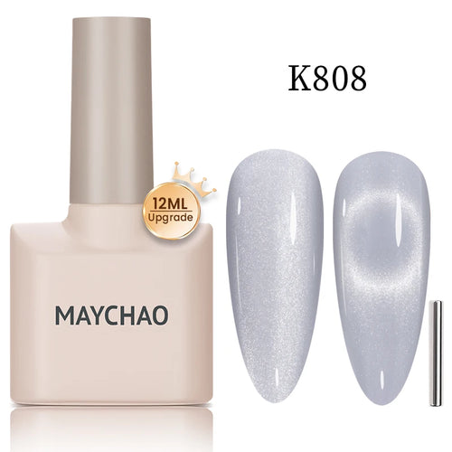  Maychao 12ml Cat Eye Gel Nail Polish Rainbow Effect cashymart
