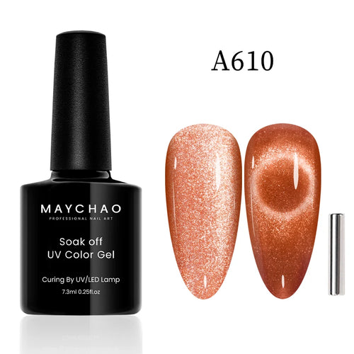  Maychao 12ml Cat Eye Gel Nail Polish Rainbow Effect cashymart