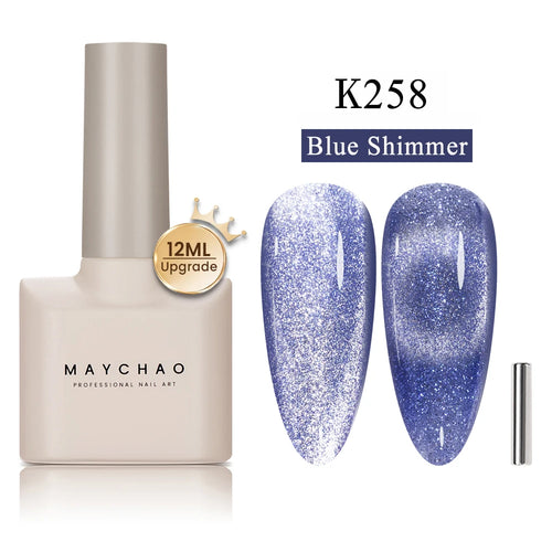  Maychao 12ml Cat Eye Gel Nail Polish Rainbow Effect cashymart