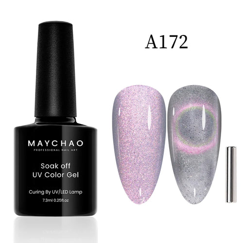  Maychao 12ml Cat Eye Gel Nail Polish Rainbow Effect cashymart