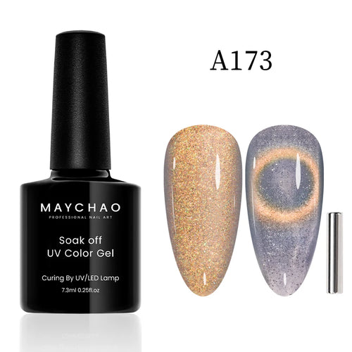  Maychao 12ml Cat Eye Gel Nail Polish Rainbow Effect cashymart