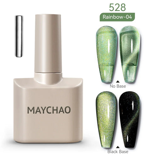  Maychao 12ml Cat Eye Gel Nail Polish Rainbow Effect cashymart
