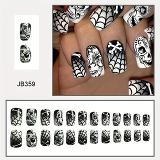  Medium Square Halloween Press-On Nails cashymart