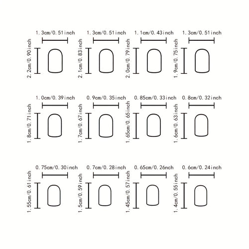  Medium Square Halloween Press-On Nails cashymart