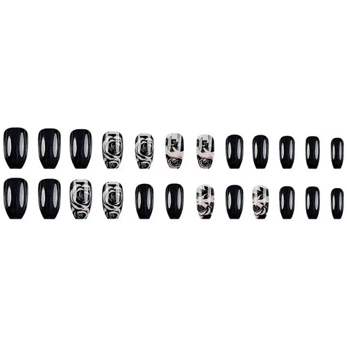  Medium Square Press-On Nail Set cashymart