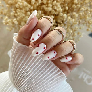  Medium-length Acrylic Almond Fake Nails cashymart