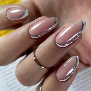  Medium-length Acrylic Almond Fake Nails cashymart