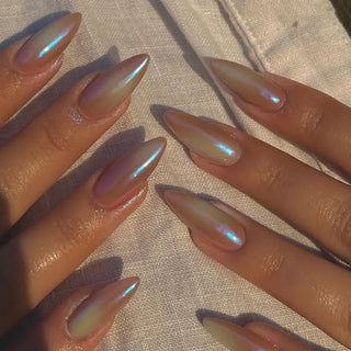  Medium-length Acrylic Almond Fake Nails cashymart