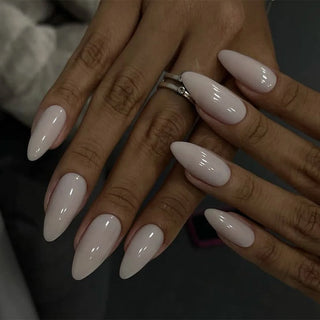  Medium-length Acrylic Almond Fake Nails cashymart