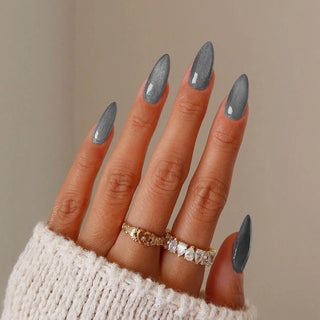  Medium-length Acrylic Almond Fake Nails cashymart