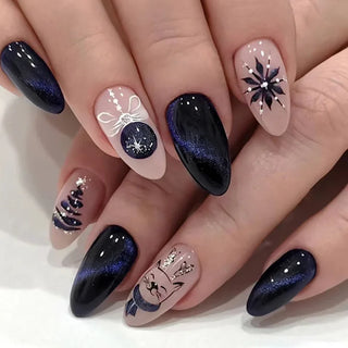  Medium-length Acrylic Almond Fake Nails cashymart