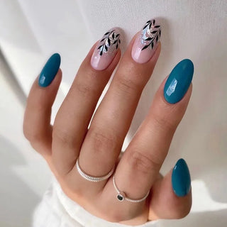  Medium-length Acrylic Almond Fake Nails cashymart