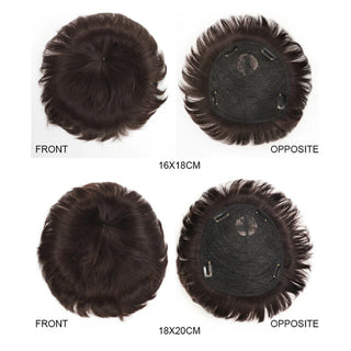  Men's Bald Top Wig With Clip Korean Hair cashymart