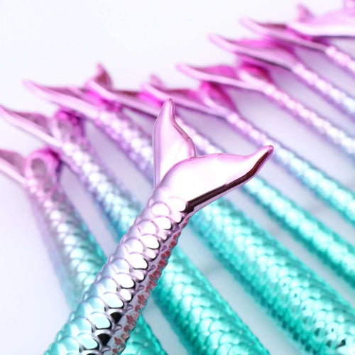  Mermaid Makeup Brush Set cashymart