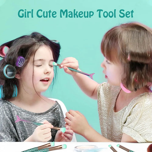  Mermaid Makeup Brush Set for Girls cashymart